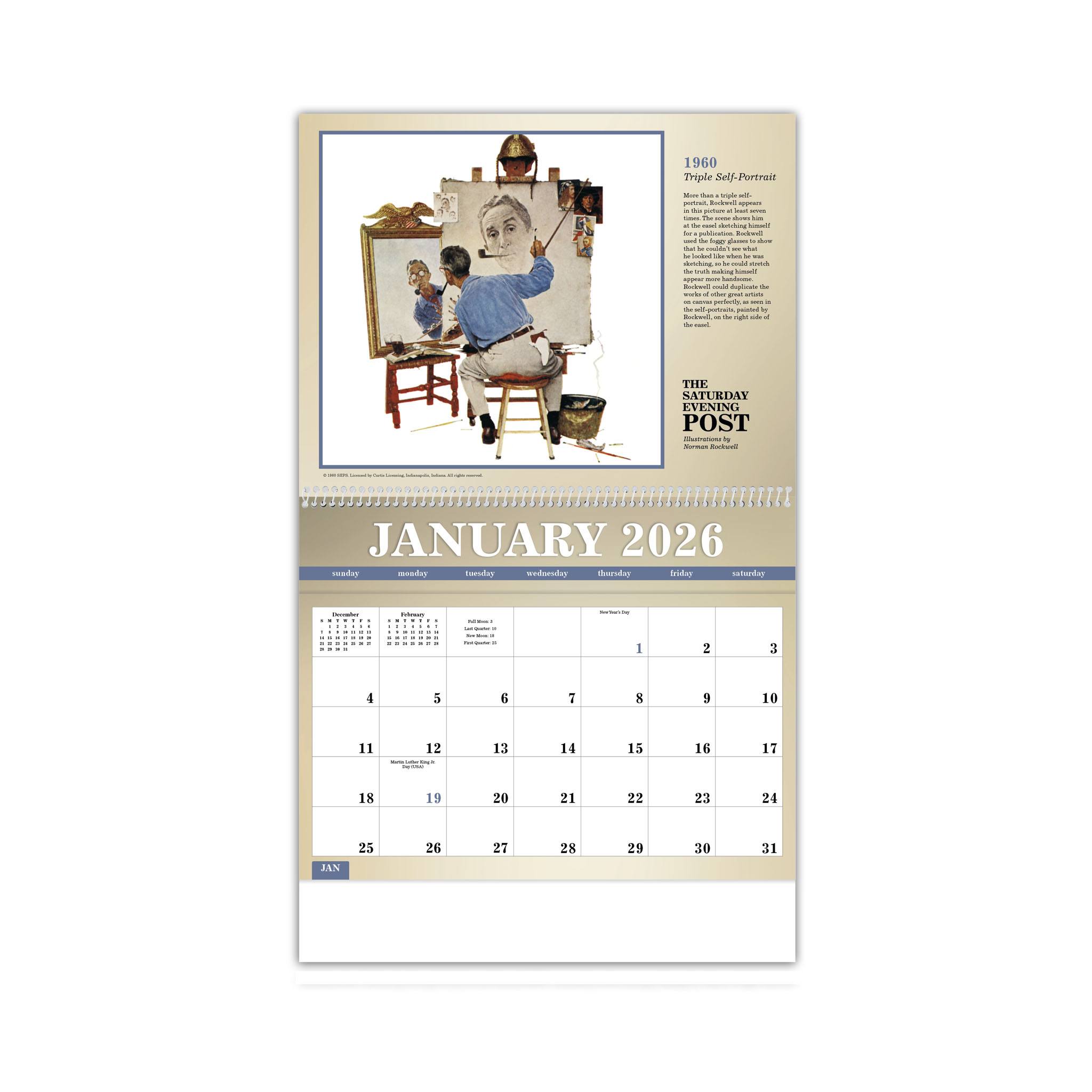 The Saturday Evening Post Deluxe Pocket Calendar  Imprinted with Logo (Q175722)