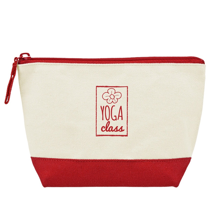Canvas Zippered Pouch - Red (Q176532)