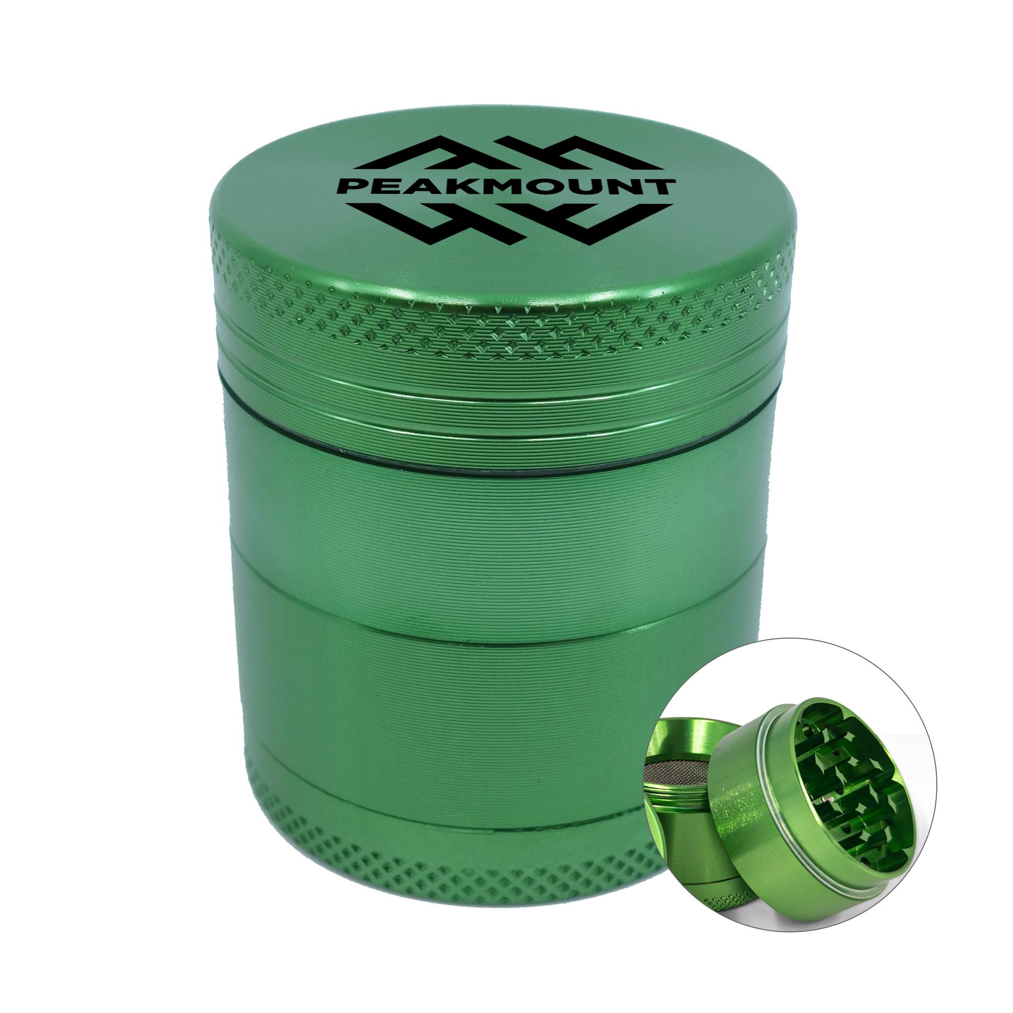 4 Part Aluminum Metal Grinder (Small)  Imprinted with Logo (Q179222)