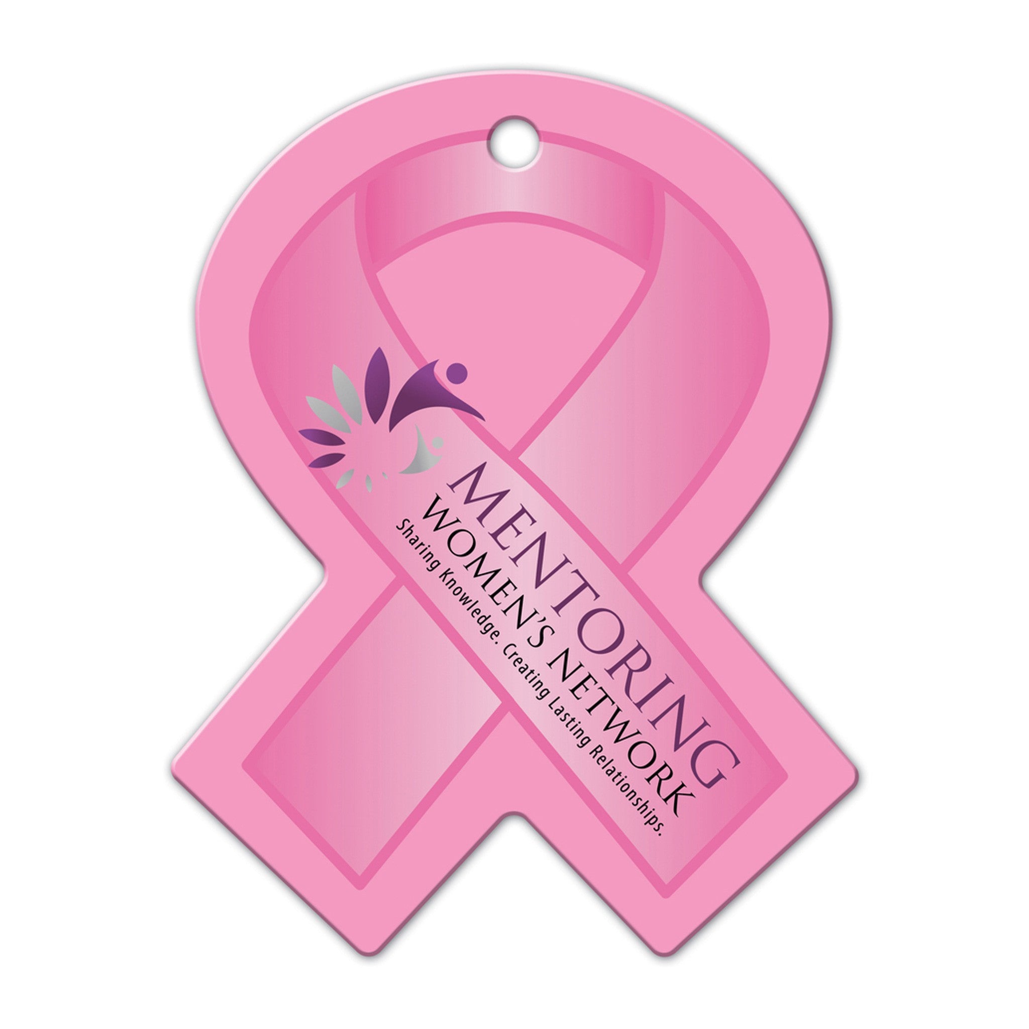 Awareness Ribbon Shaped Luggage Tag  Imprinted with Logo (Q179322)