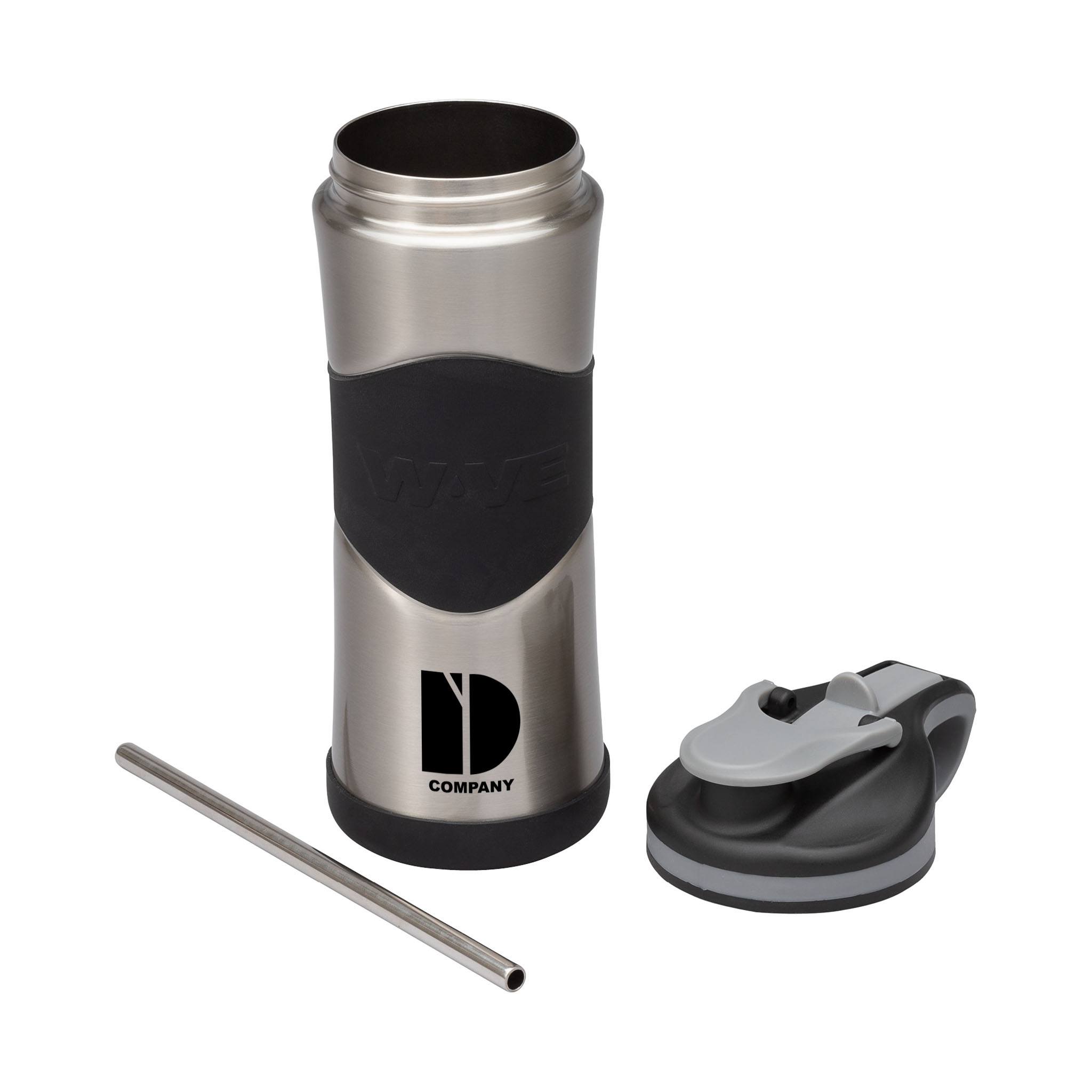 Wave® My Wave 20oz. Stainless Steel Water Bottle  Imprinted with Logo (Q180111)