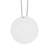 Acrylic Charm With Chain - Circle (Q181122)