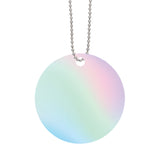 Acrylic Charm With Chain - Circle (Q181122)
