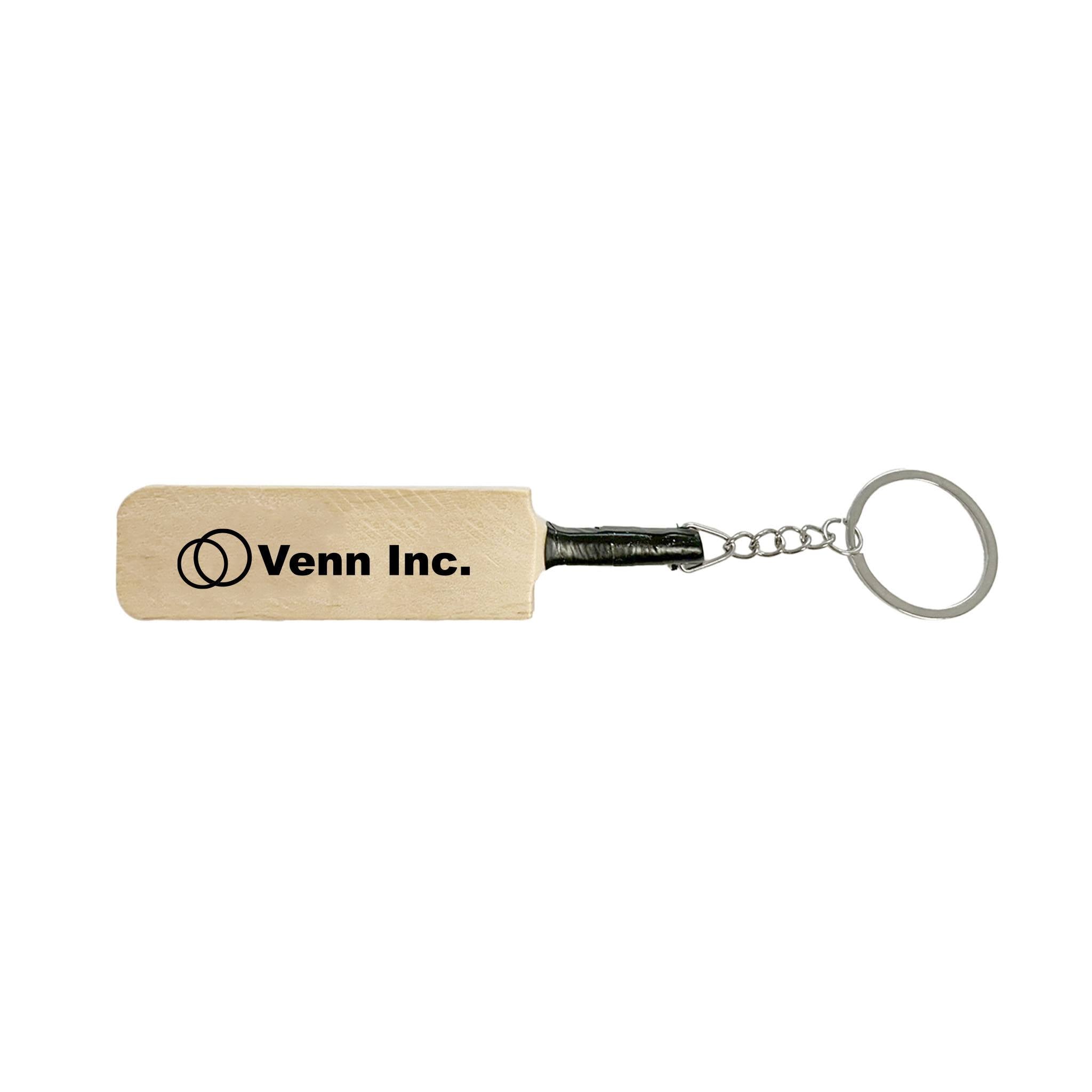 Cricket Bat Key Chain  Imprinted with Logo (Q182122)