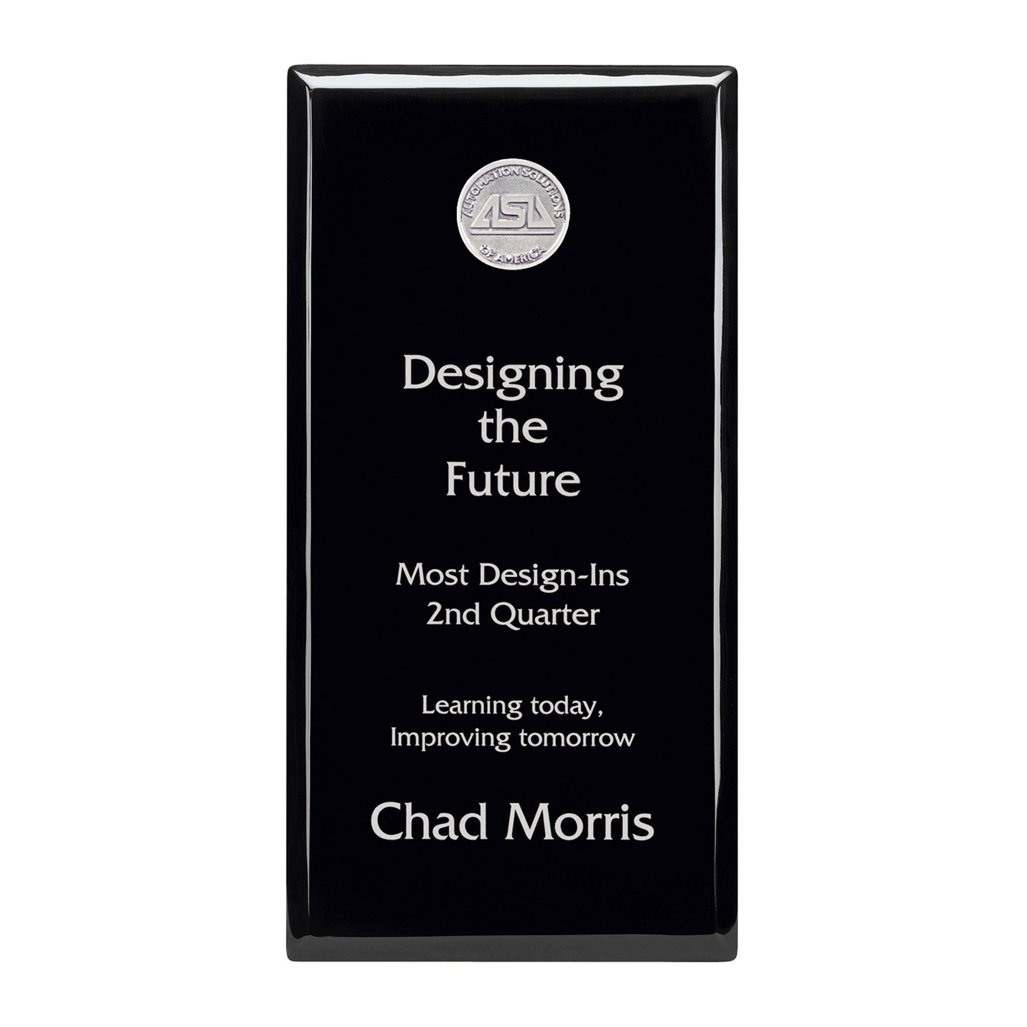 JAFFA® Black Plaque - 6" x 12" (Q182332)