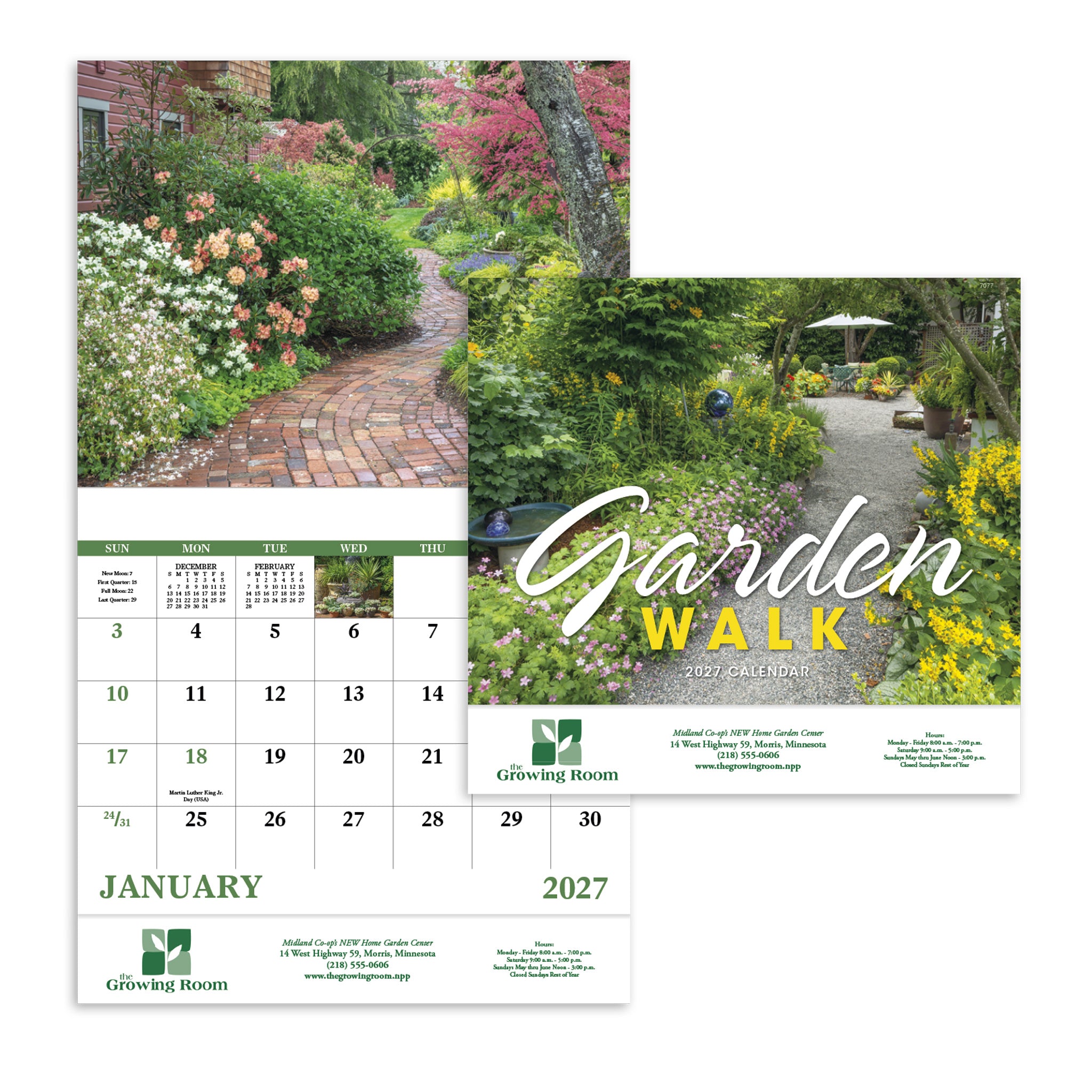 Garden Walk - Stapled Calendar (Q184722)