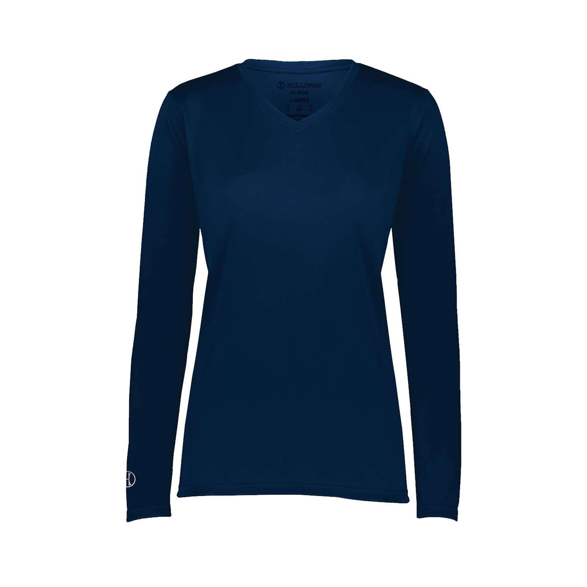 Holloway Women's Momentum Long Sleeve V-Neck T-Shirt (Q185222)