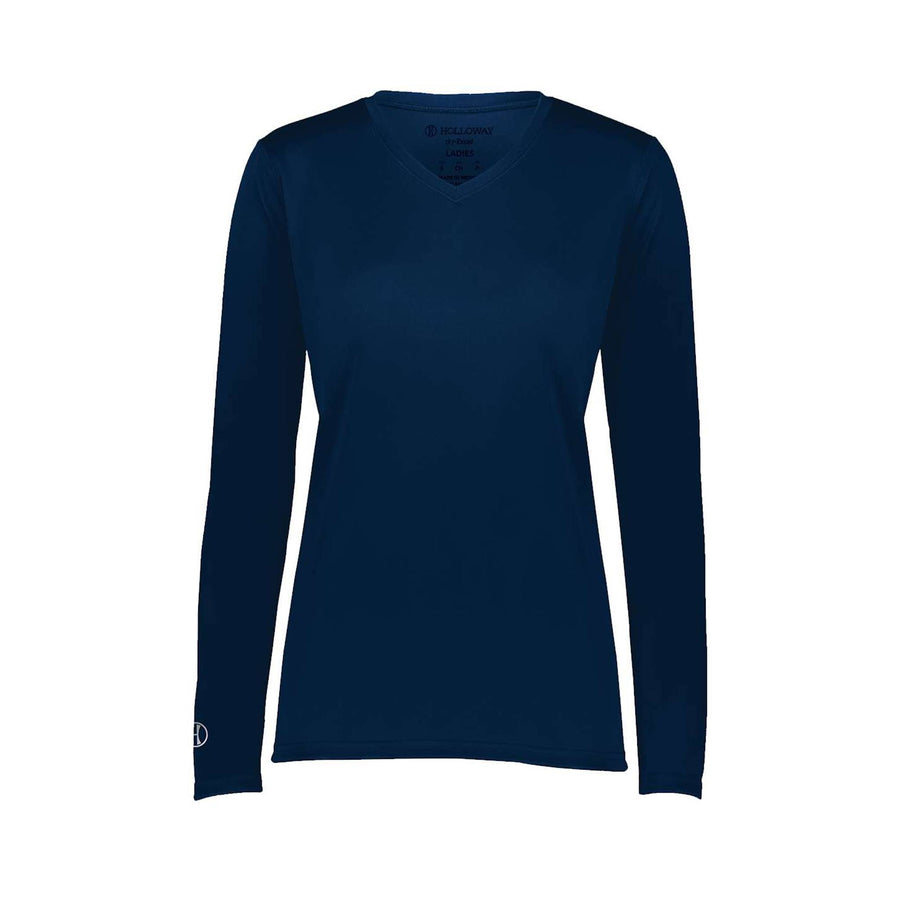 Holloway Women's Momentum Long Sleeve V-Neck T-Shirt (Q185222)