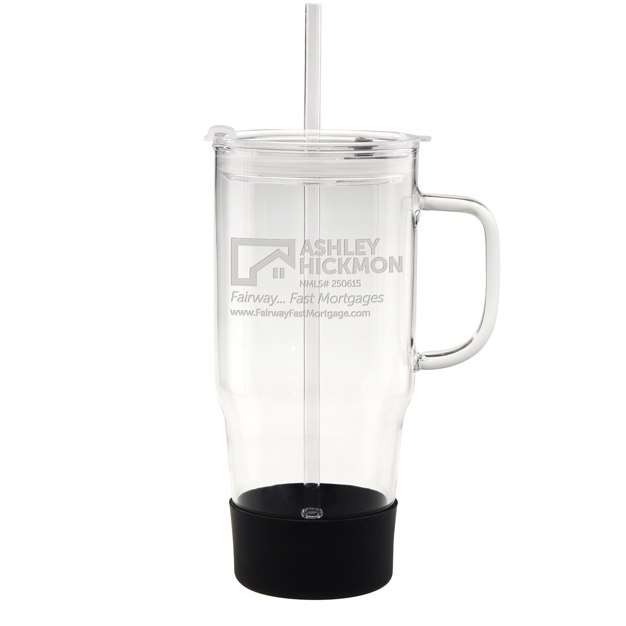 40 Oz. Cafe America Glass Mug (Q185532)
