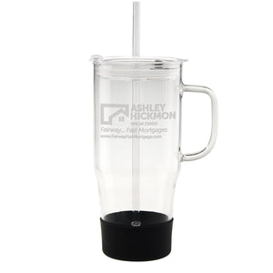 40 Oz. Cafe America Glass Mug (Q185532)