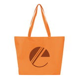 Beach Tote Bags With Hook & Loop Fastener Closure (Q185711)