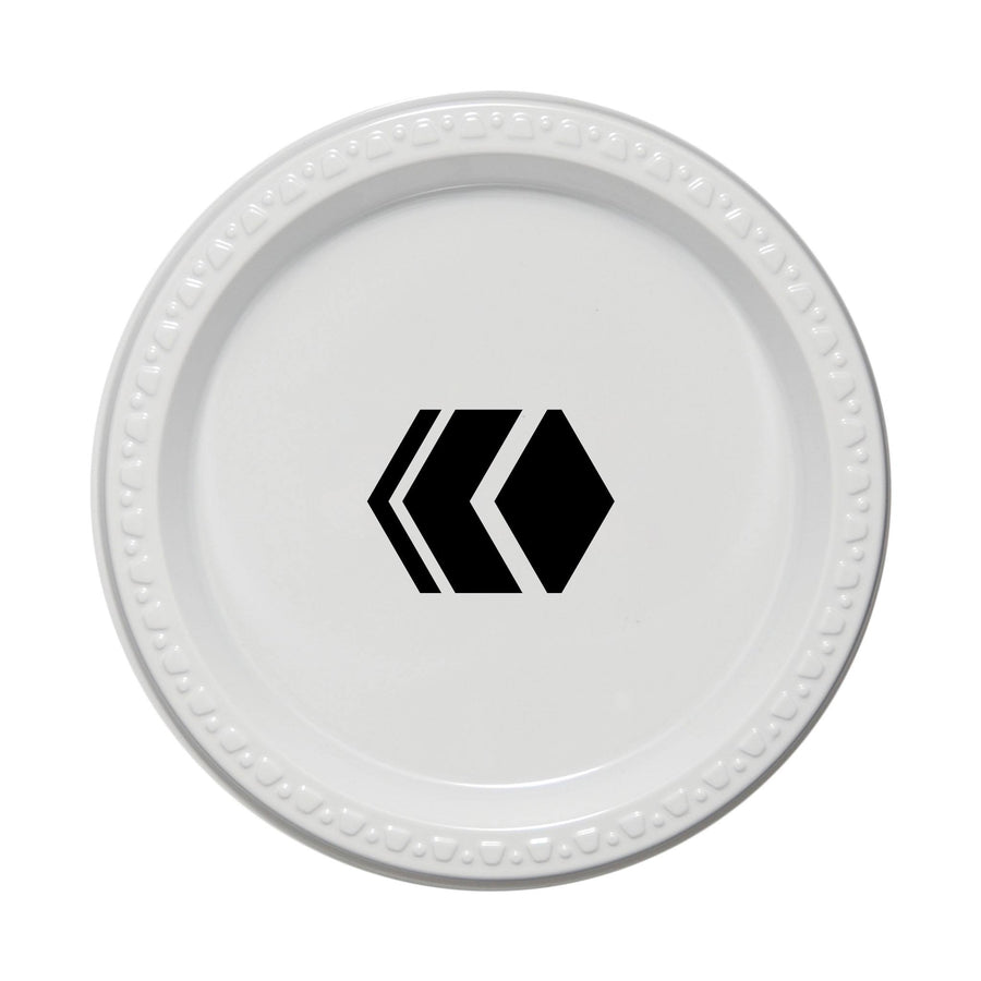 7 Inch White Plastic Plates (Q186011)