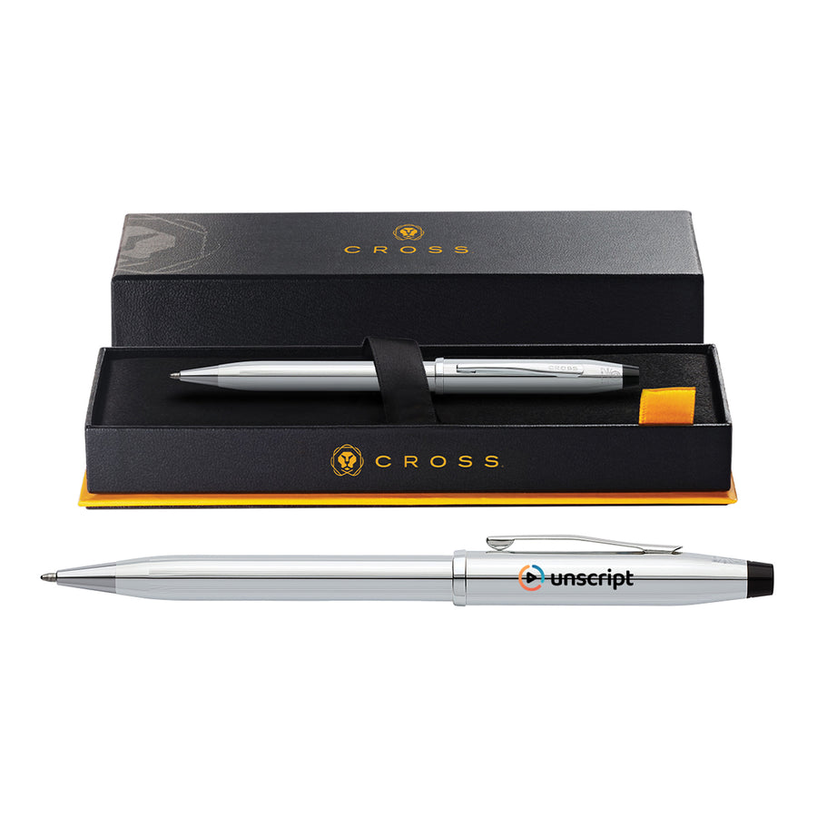 Cross® Century II Lustrous Chrome Pen - Full Color Digital (Q186022)