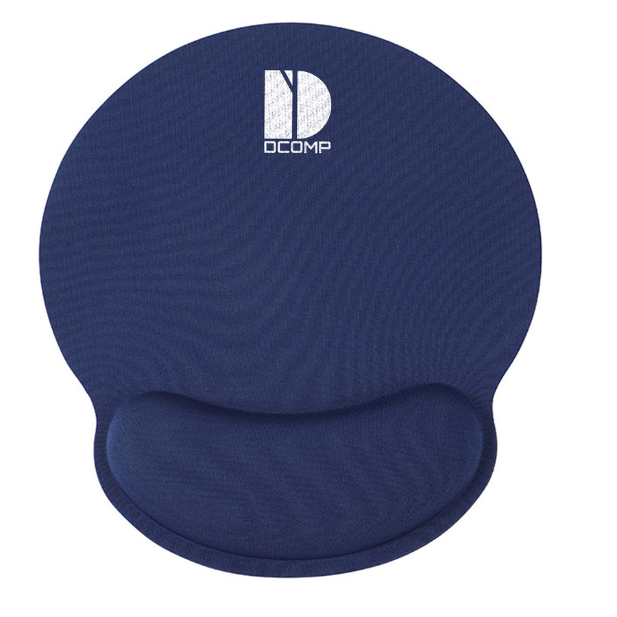 Crest Non-Slip Mouse Pad With Foam Wrist Rest (Q188122)