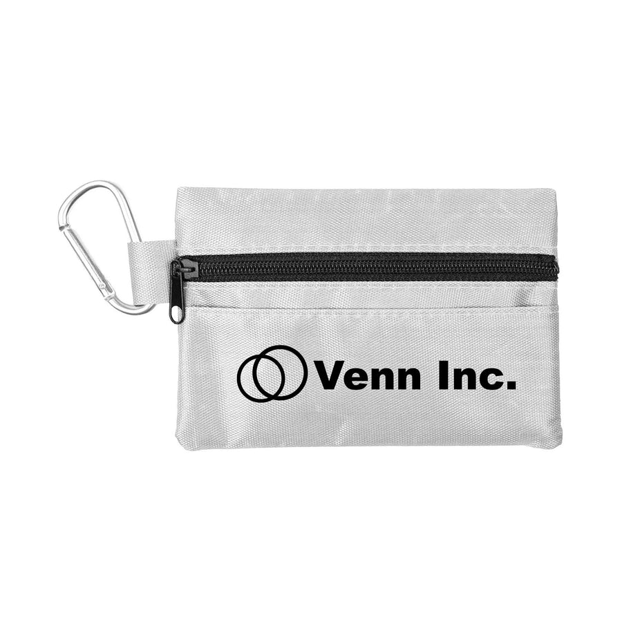 14pc First Aid Kit in Soft Zipper Pouch With Carabiner (Q188432)