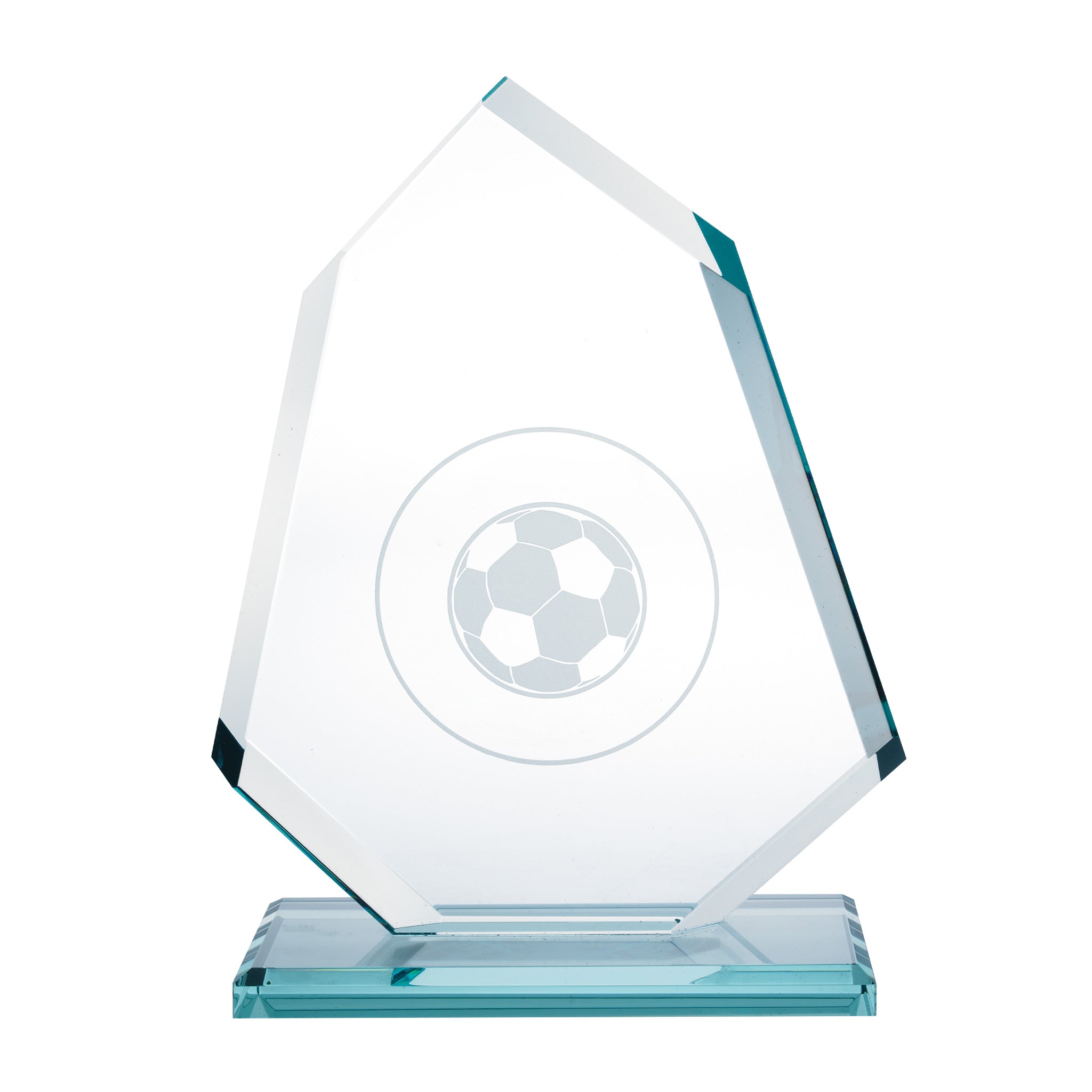 Jade Glass Angular Awards  Imprinted with Logo (Q189311)