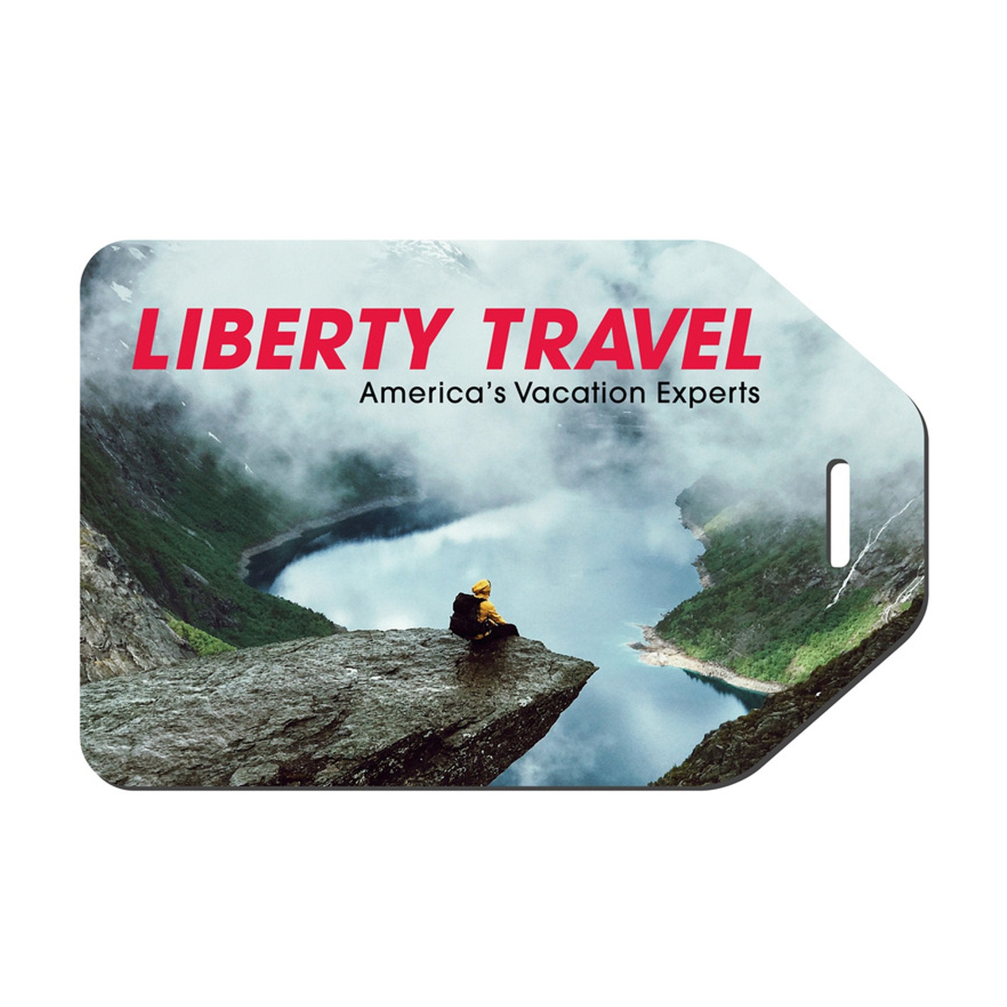 Hang Tag Shaped Luggage Tag  Imprinted with Logo (Q189322)