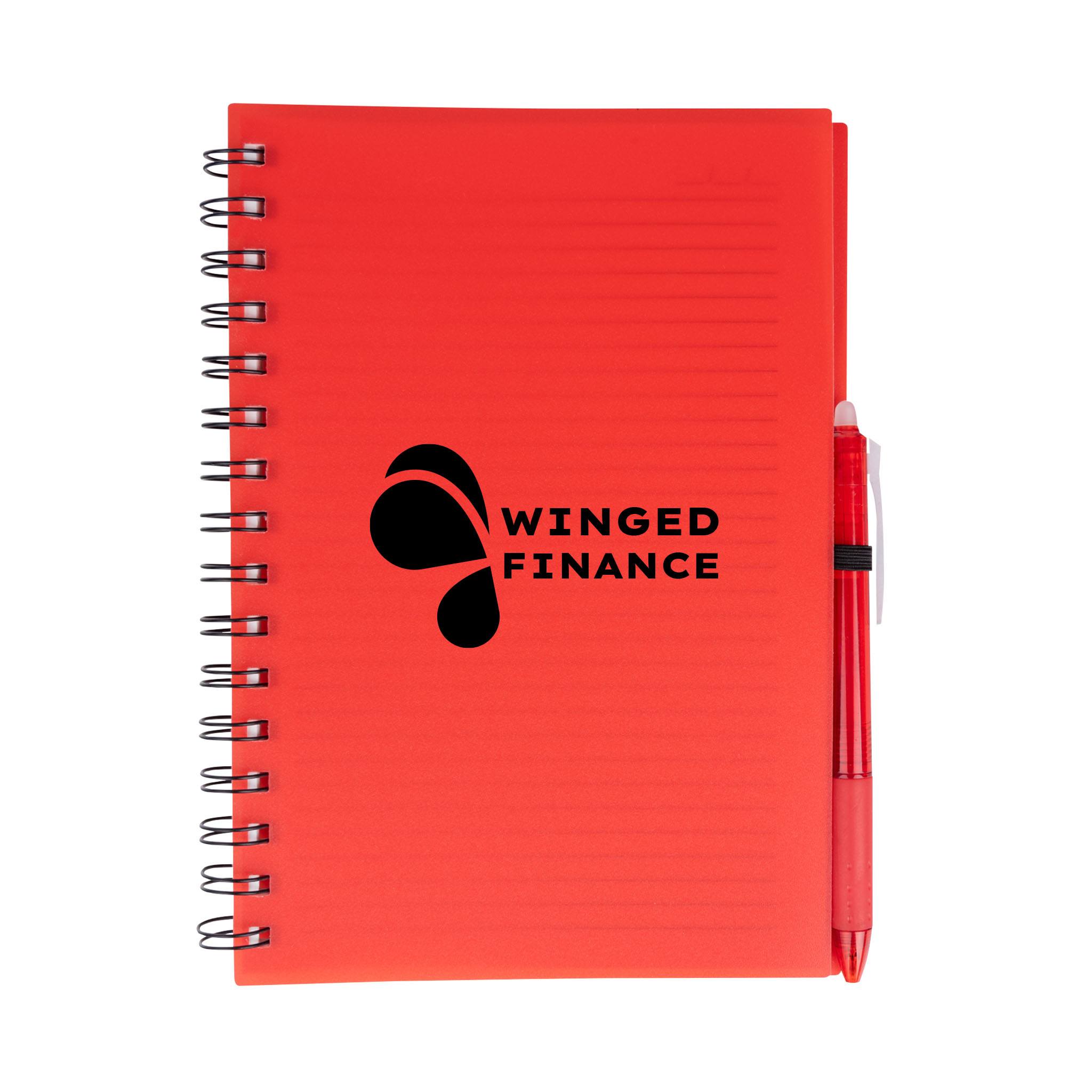 Take-Two Spiral Notebook With Erasable Pen  Imprinted with Logo (Q190822)