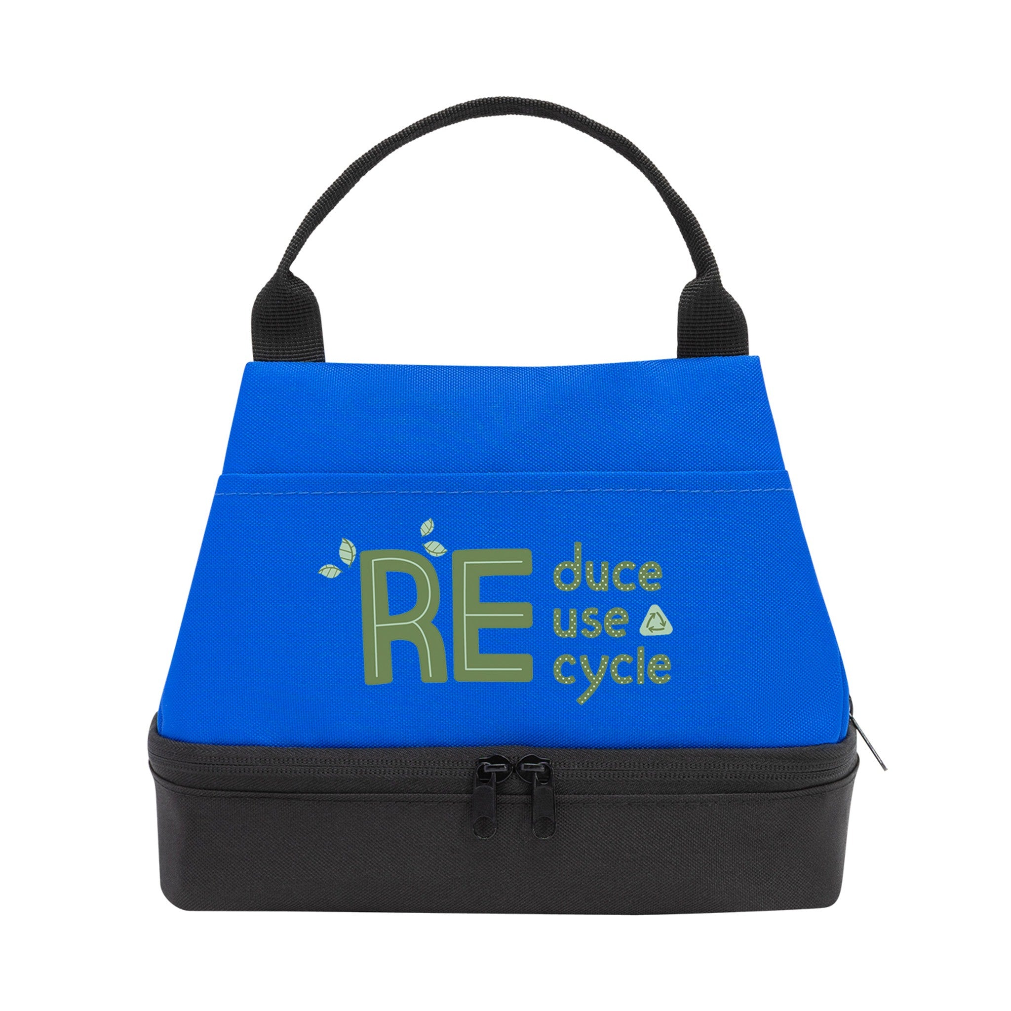 Eco Friendly Two Compartment Lunch Cooler Tote Bag (Q192632)