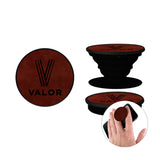 PopSockets PopGrip Vegan Leather  Imprinted with Logo (Q194432)