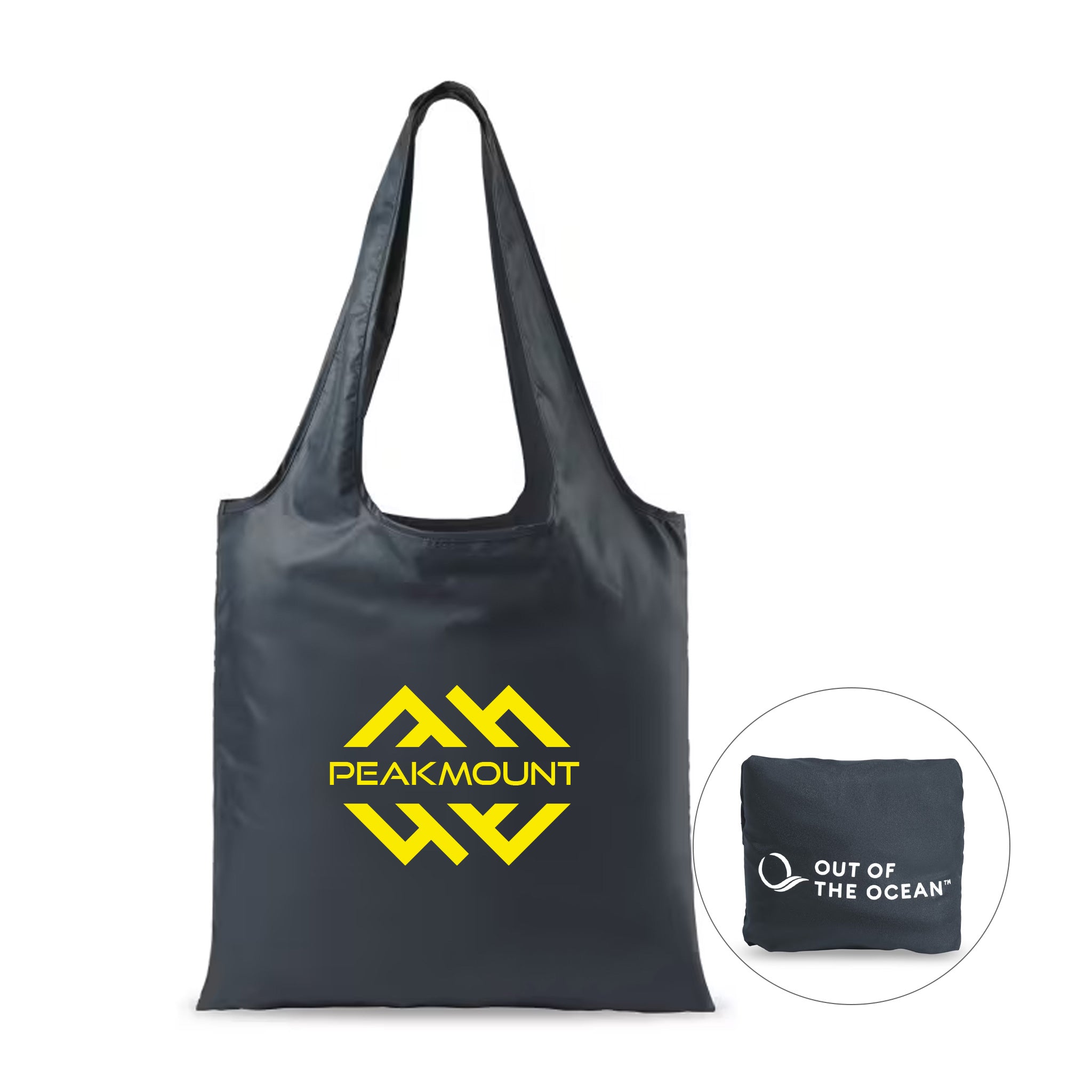 Out Of The Ocean® Pocket Tote - Navy  Imprinted with Logo (Q194822)