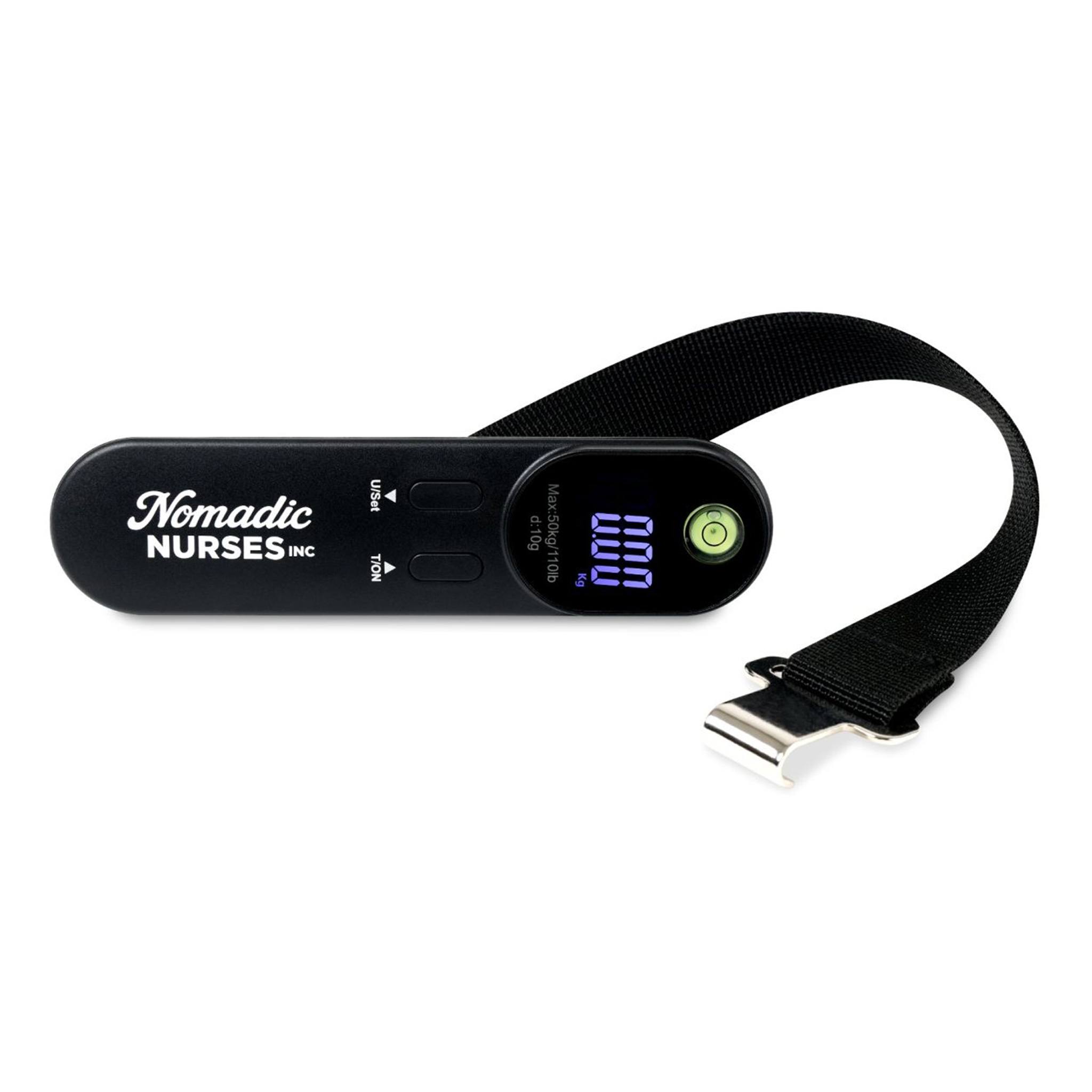 Easy Go Digital Luggage Scale - Black  Imprinted with Logo (Q196532)