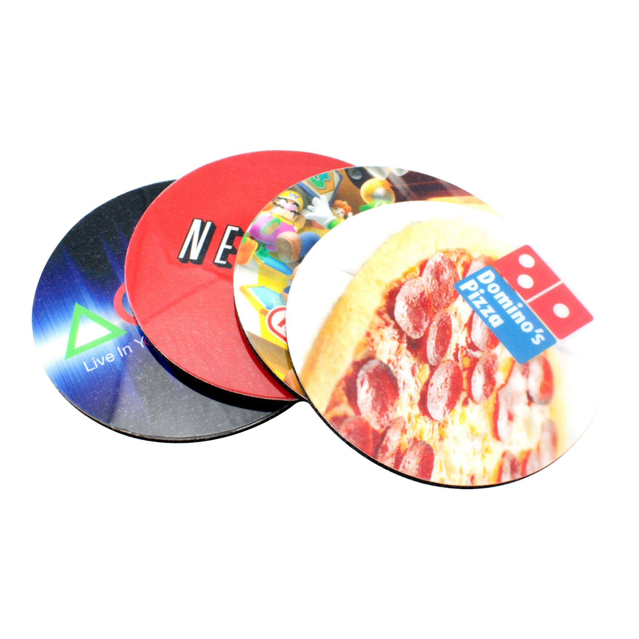 Full Color Round Rubber Coasters (Q196611)