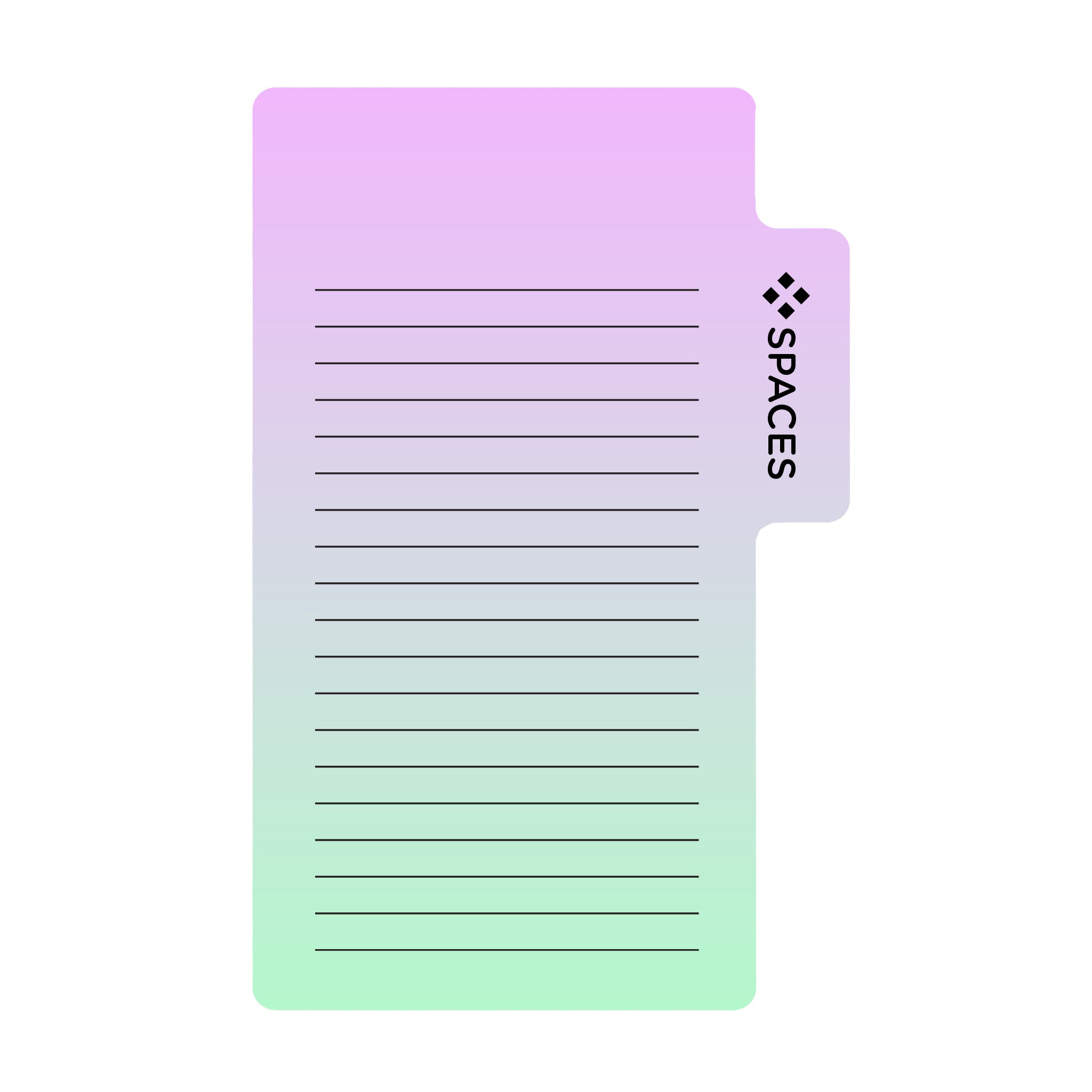 Souvenir® Sticky Note™ Memo Tabs™ Pad 50 Sheet  Imprinted with Logo (Q200122)