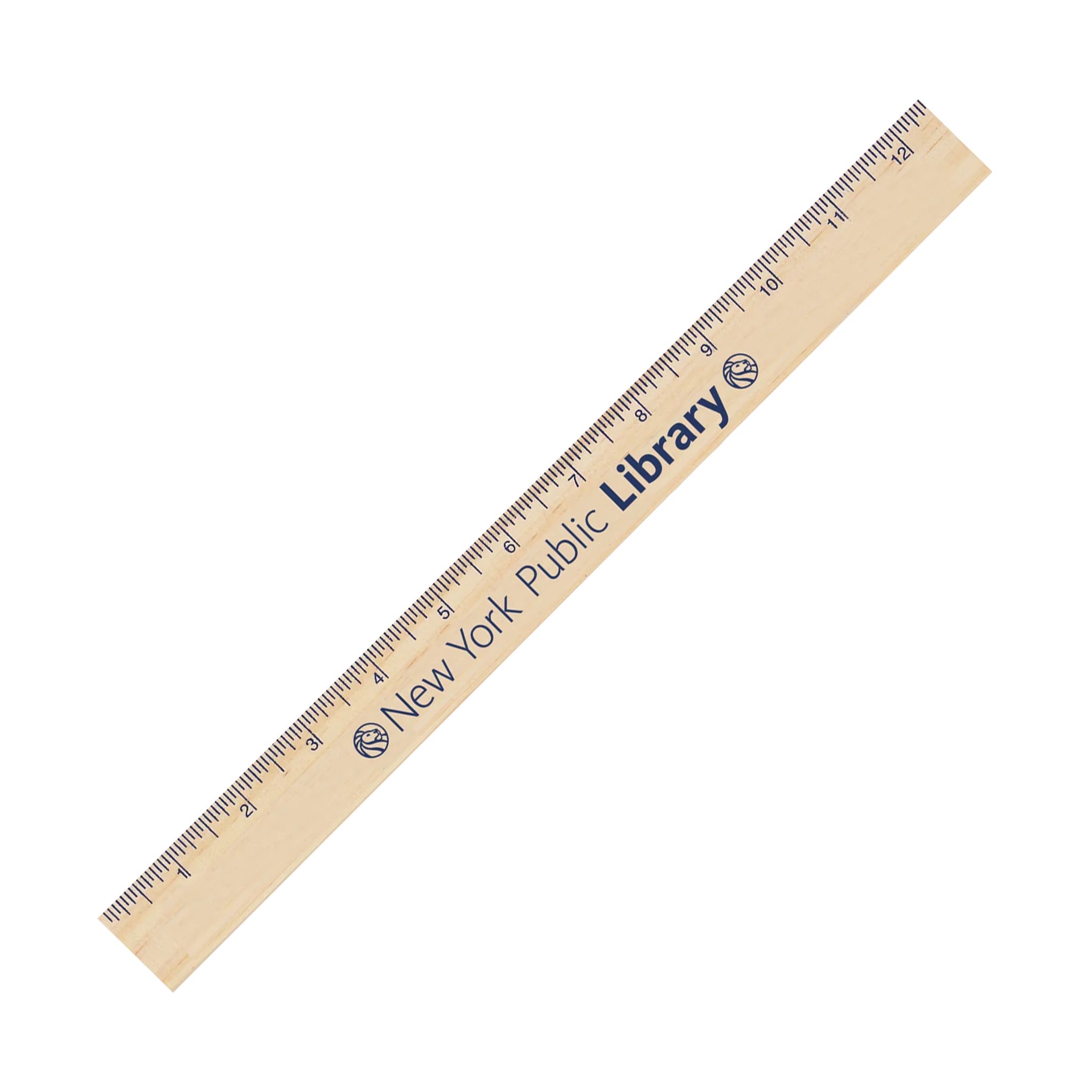 12 Inch Natural Finish Ruler  Imprinted with Logo (Q202532)