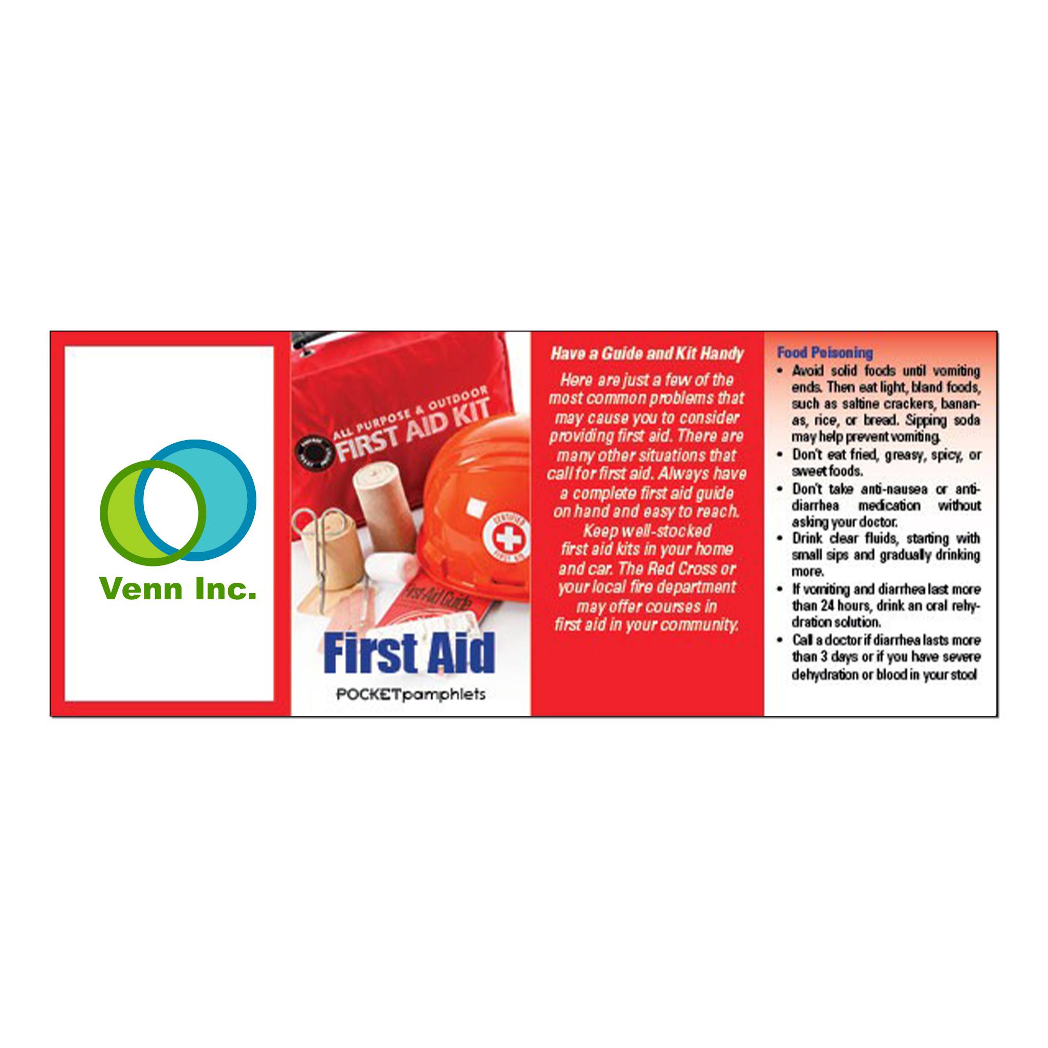 First Aid Pocket Pamphlet  Imprinted with Logo (Q204222)