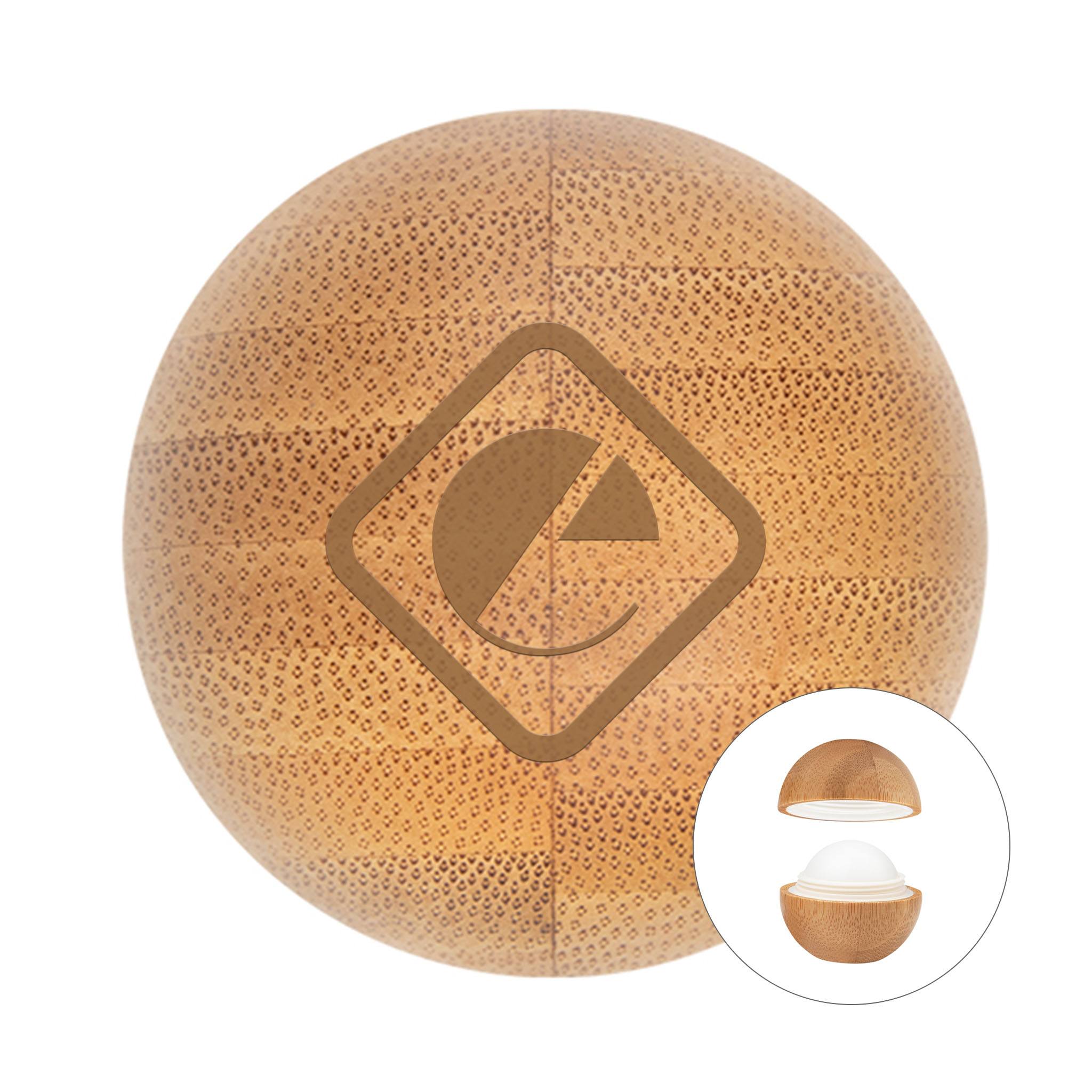 Bamboo Lip Moisturizer Ball  Imprinted with Logo (Q206122)