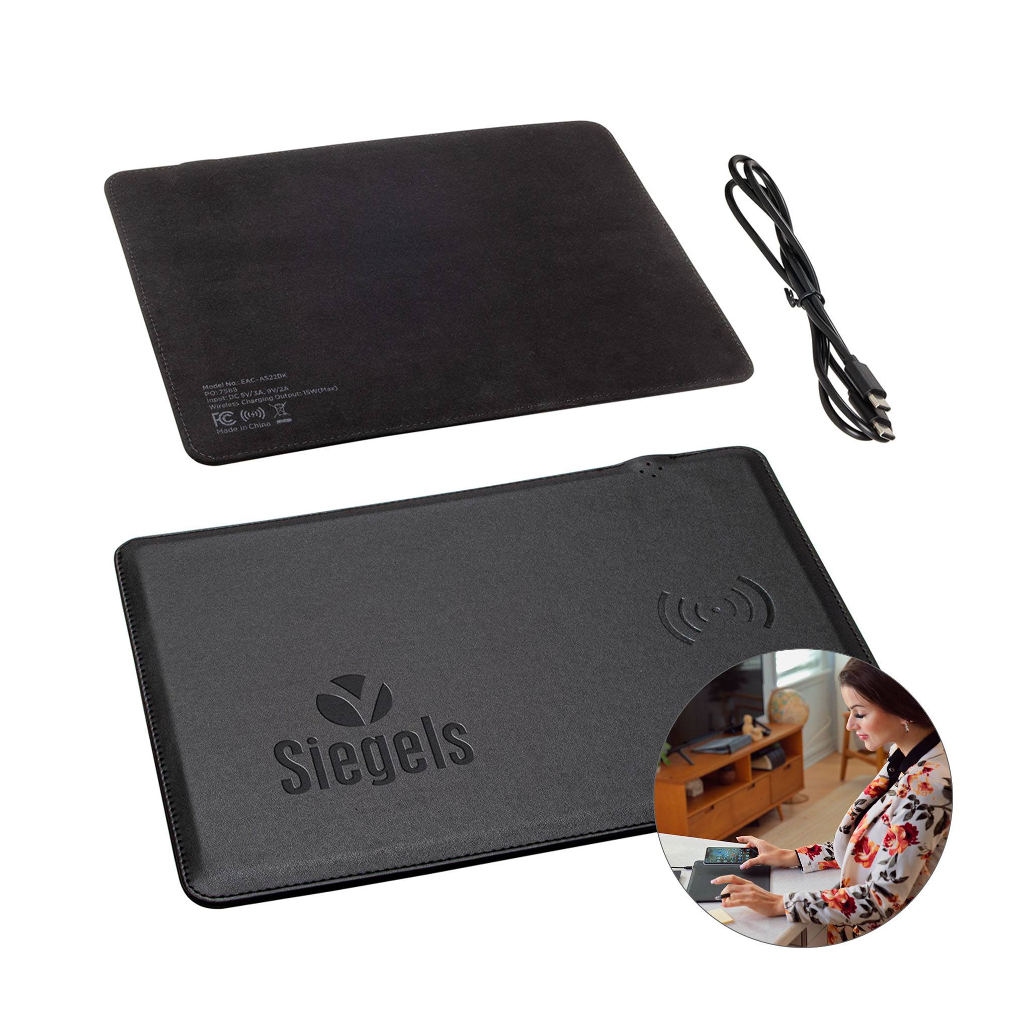 Aspire Mouse Pad With 15W Wireless Charger  Imprinted with Logo (Q206722)