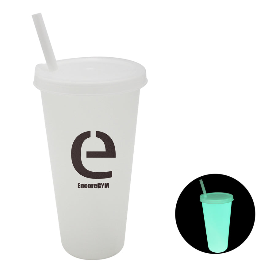 26 Oz. Nite Glow Tumbler With Lid & Straw - Silkscreen (Q207022)