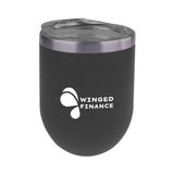 12 Oz. Sipper Wine Tumbler  Imprinted with Logo (Q208111)