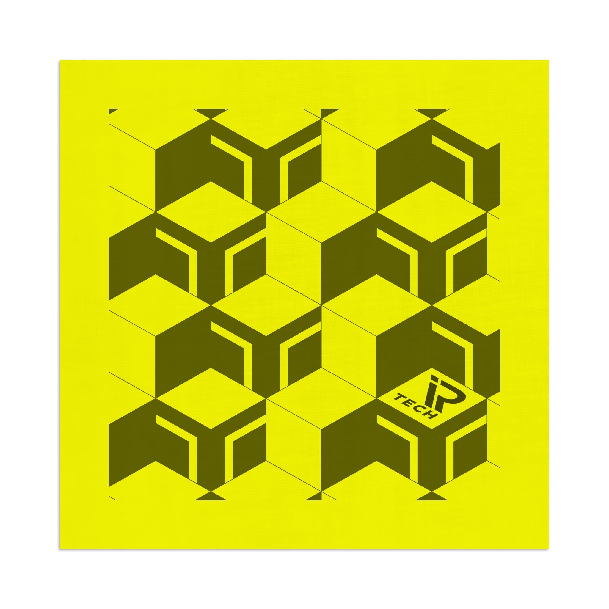 795 Series Wave-A-Hanky - Bright Yellow  Imprinted with Logo (Q208222)