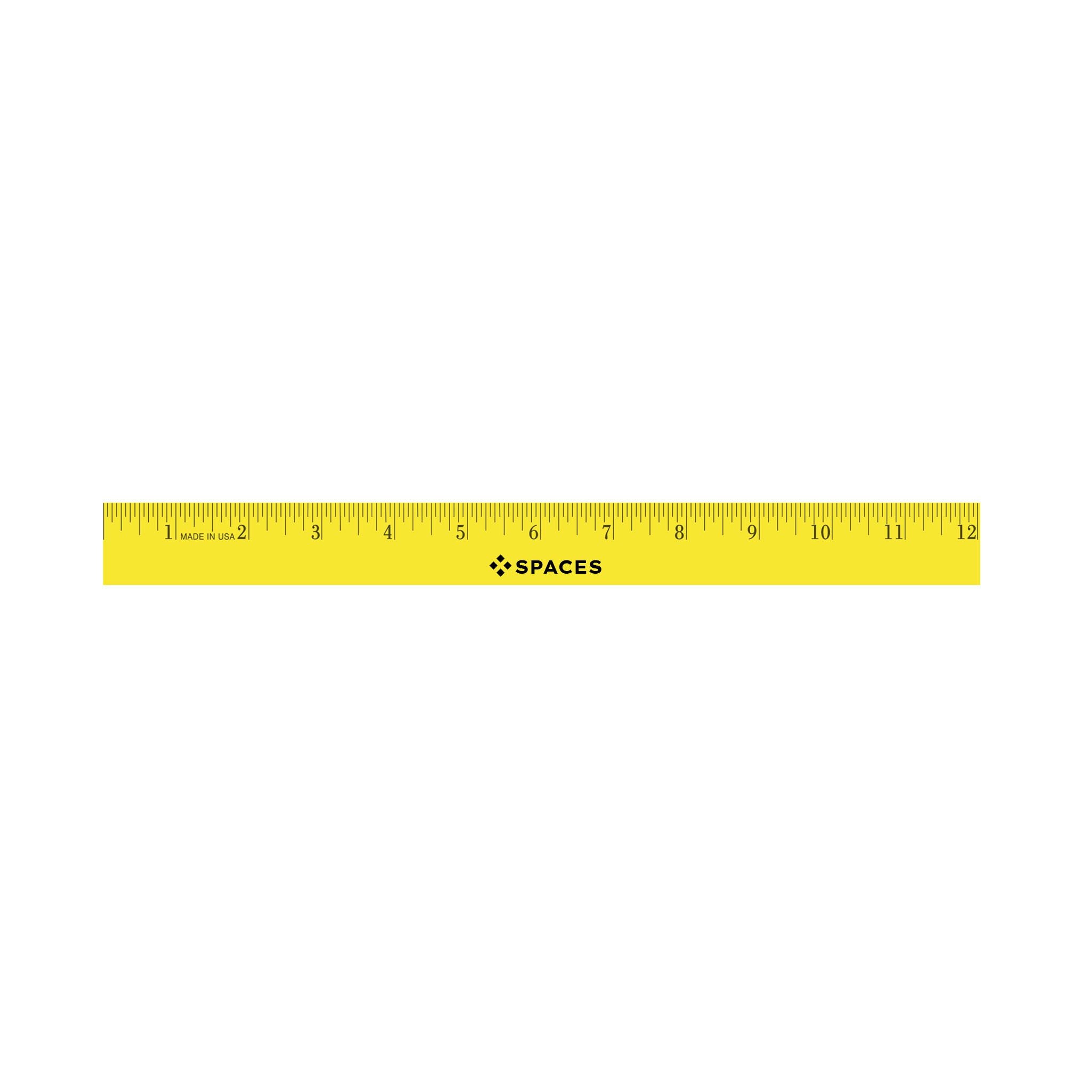English Scale Enamel Wood Rulers (12 Inch)  Imprinted with Logo (Q208411)