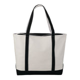 Baltic 24oz Cotton Canvas Tall Zippered Boat Totes (Q209911)