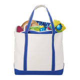 Baltic 24oz Cotton Canvas Tall Zippered Boat Totes (Q209911)