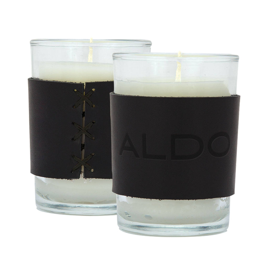 Harper Leather Wrapped Candles (Q210011)