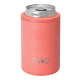 12 Oz. Swig Combo Can And Bottle Cooler - Coral (Q210522)