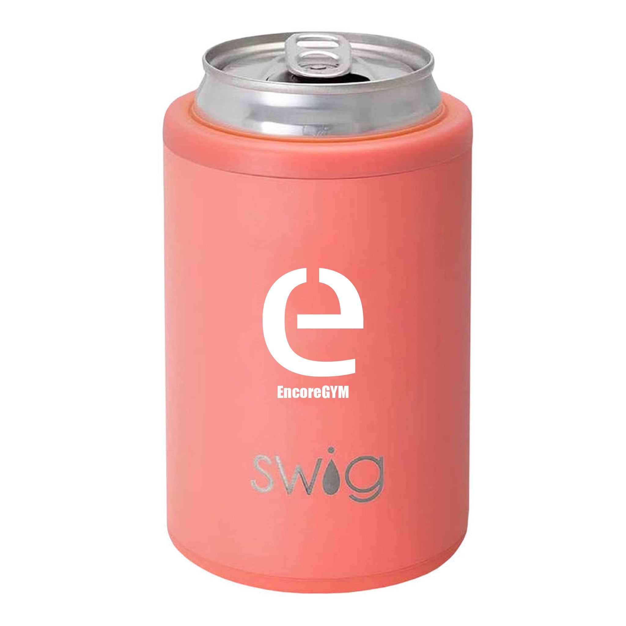 12 Oz. Swig Combo Can And Bottle Cooler - Coral  Imprinted with Logo (Q210522)