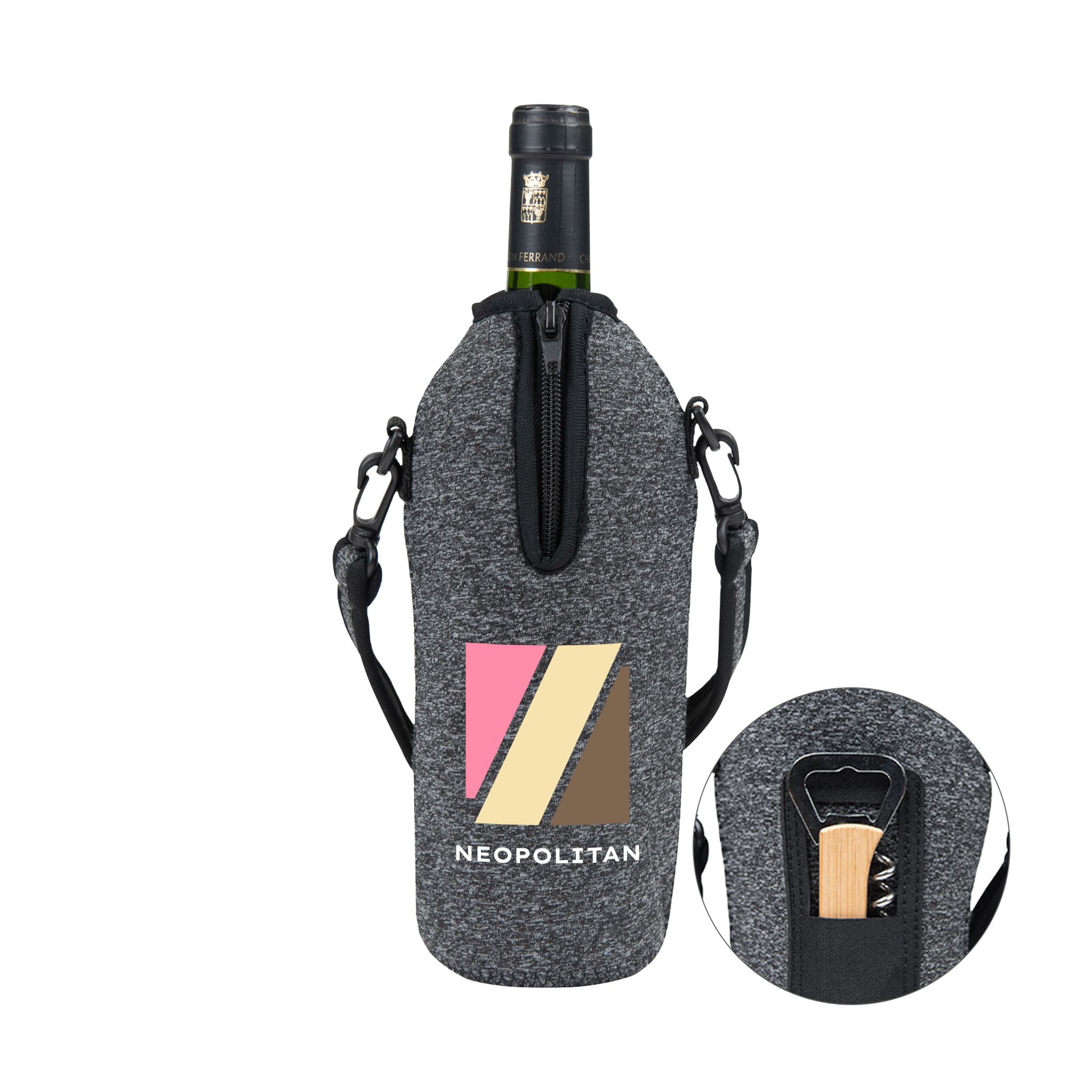 On The Go Wine Tote  Imprinted with Logo (Q211922)