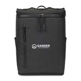 Acadia Backpack Cooler - Black  Imprinted with Logo (Q212922)