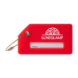Silicone Luggage Tag - Red  Imprinted with Logo (Q213022)