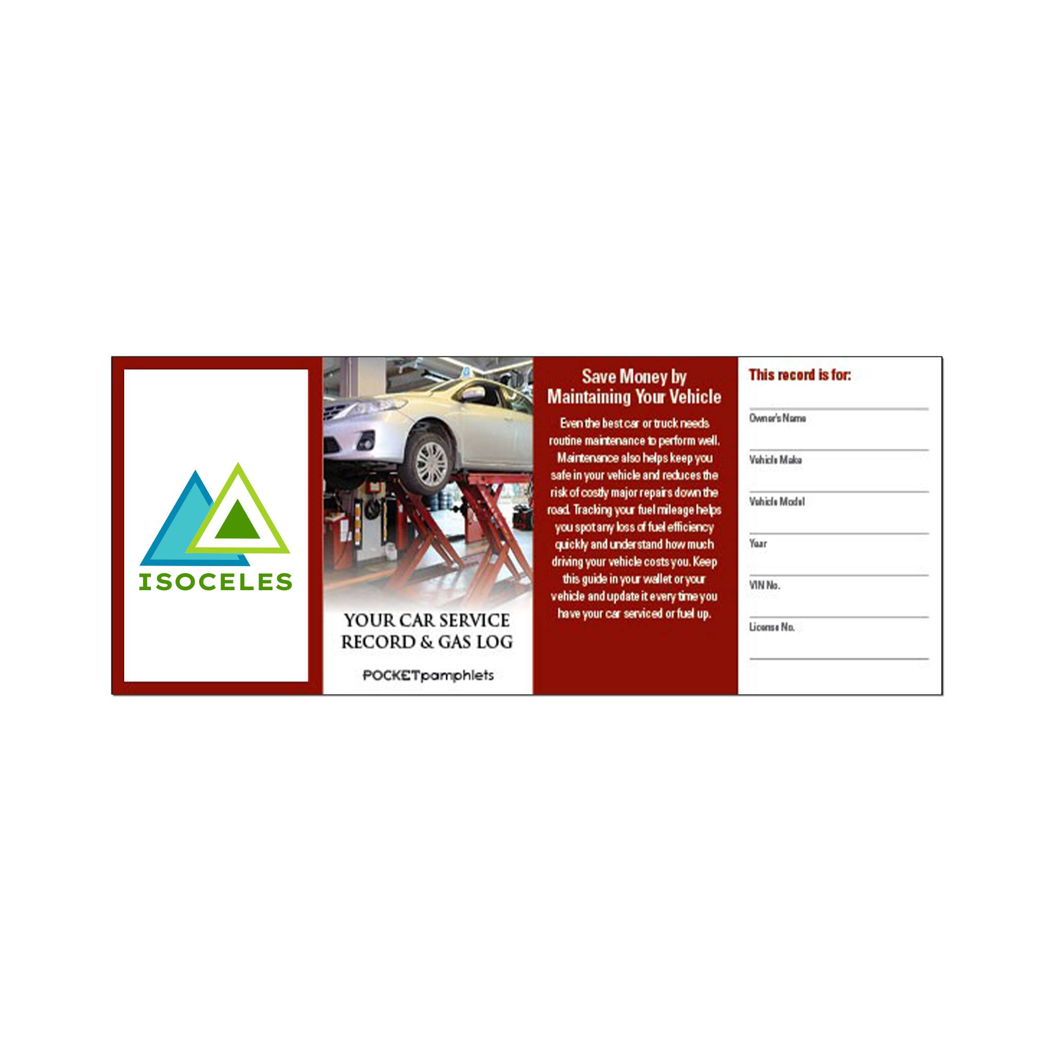 Your Car Service Record and Gas Log Pocket Pamphlet (Q214222)