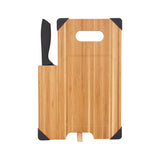 Bamboo Cutting Board With Knife (Q214422)