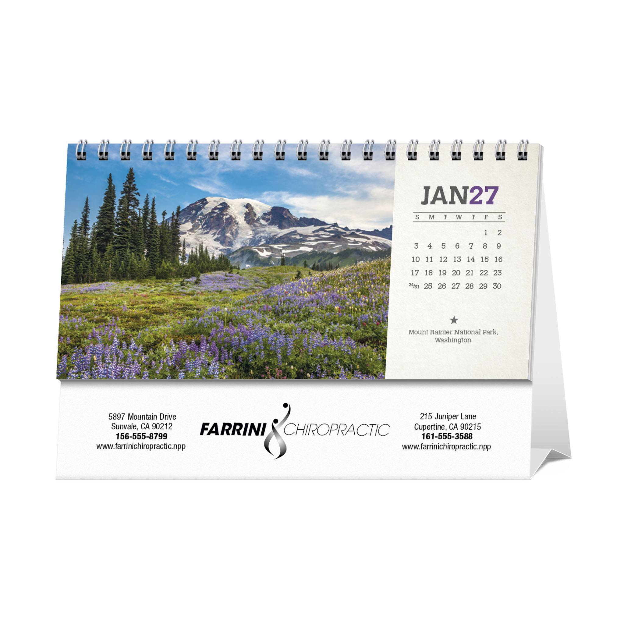 American Splendor Desk Calendar  Imprinted with Logo (Q214722)