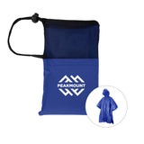PEVA Poncho With Drawstring Pouch  Imprinted with Logo (Q216122)