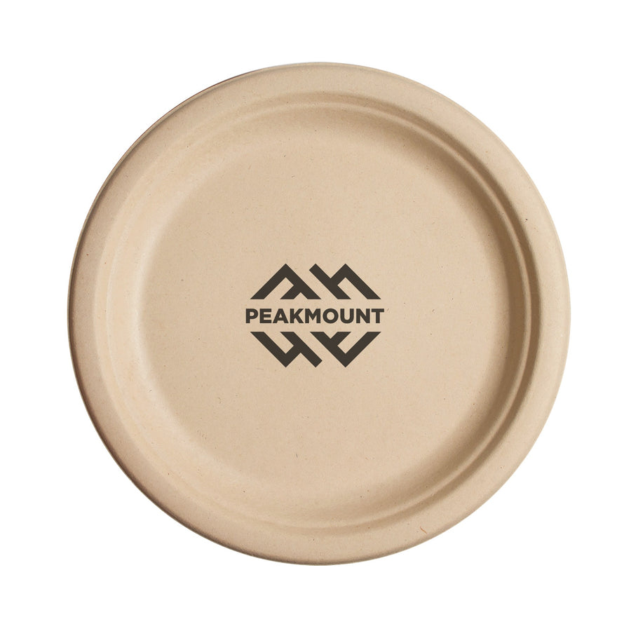 8.75 Inch Kraft Round Compostable Paper Plate (Q217332)