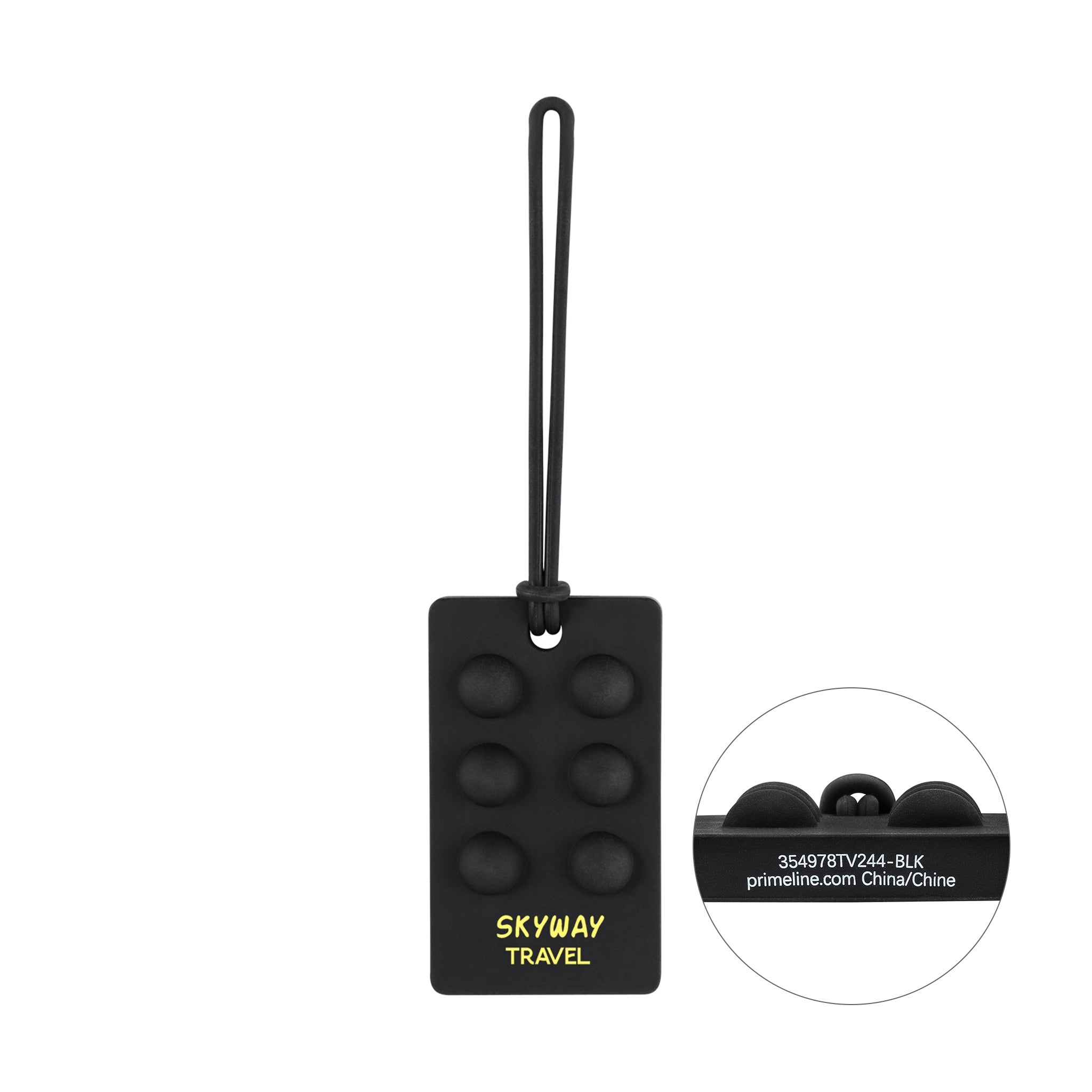 Prime Line Recycled Push Pop Bubble Luggage Tag  Imprinted with Logo (Q219532)